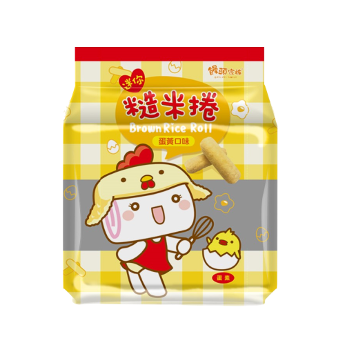 饅頭家族 迷你糙米捲-蛋黃 105g