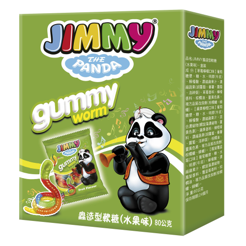 JIMMY造型軟糖蟲 80g